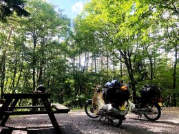 キャンプツーリング（大平高原流星キャンプ場）